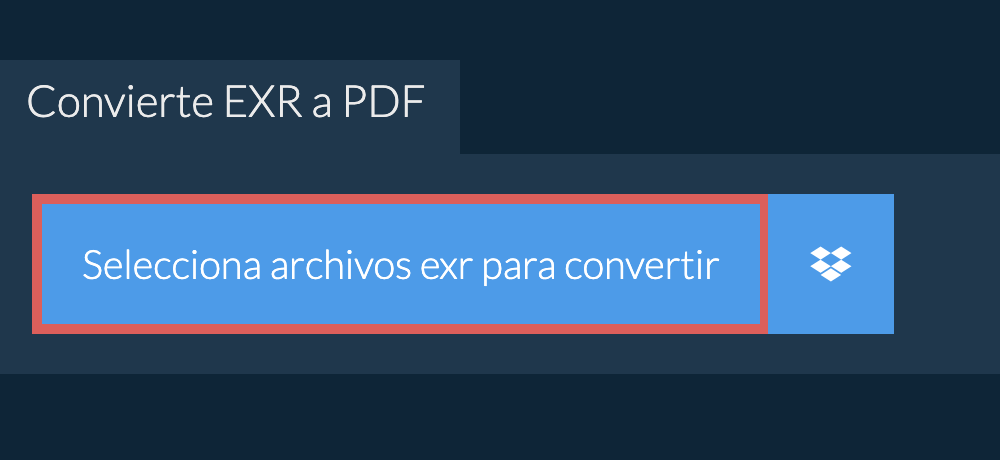 Convierte exr a pdf