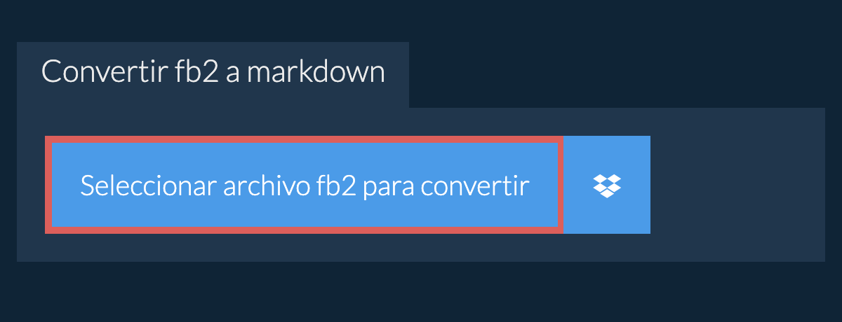 Convertir fb2 a markdown