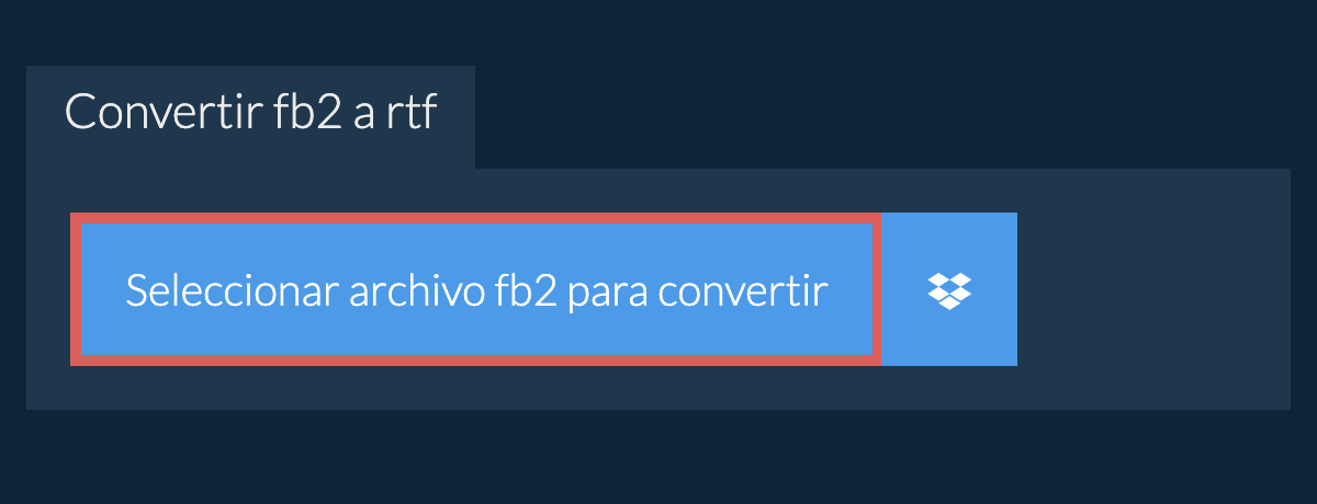 Convertir fb2 a rtf