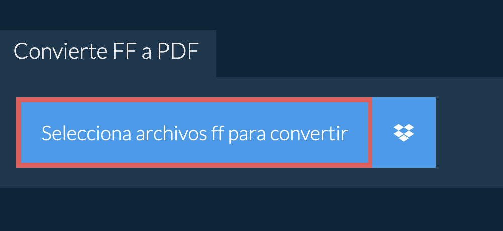 Convierte ff a pdf