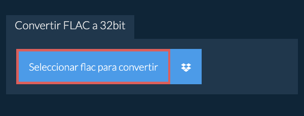 Seleccionar flac para convertir