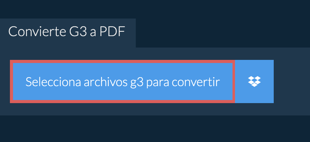 Convierte g3 a pdf
