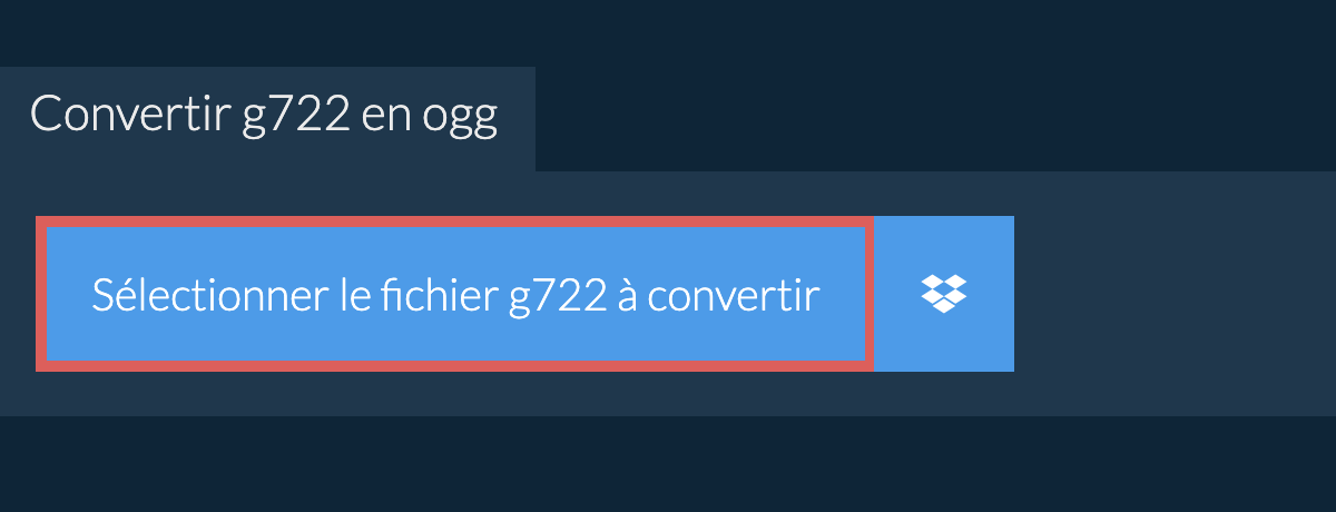 Convertir g722 en ogg
