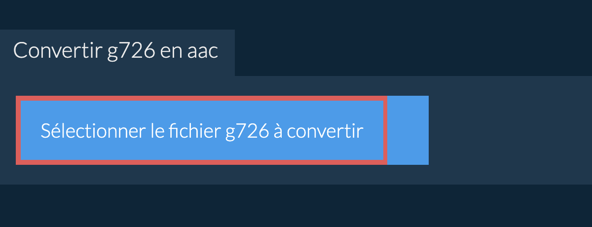 Convertir g726 en aac