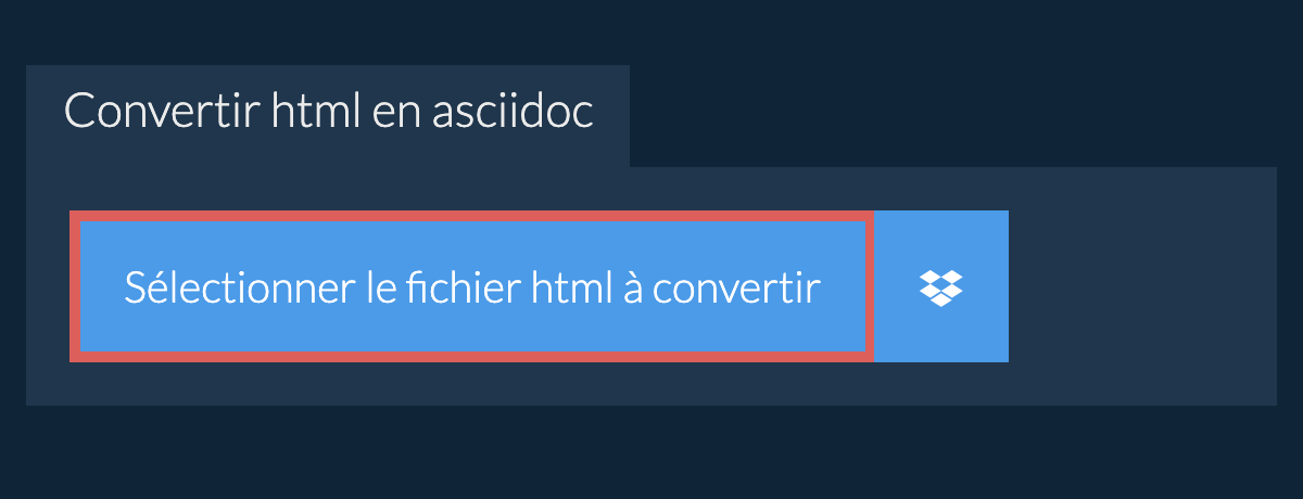 Convertir html en asciidoc