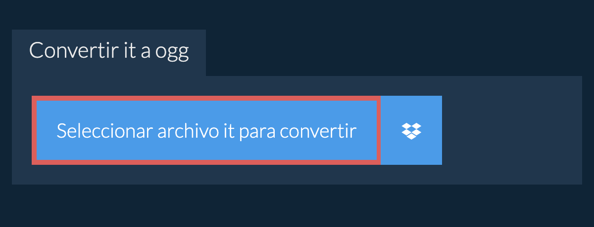 Convertir it a ogg