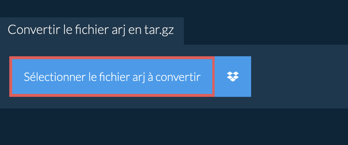 Convertir le fichier arj en tar.gz