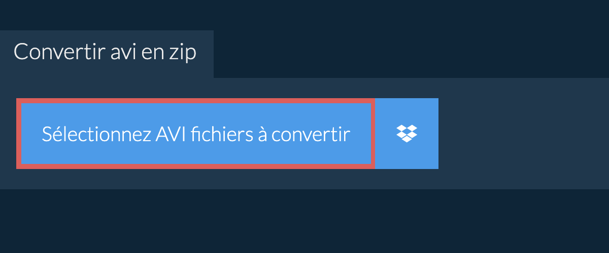 Convertir avi en zip