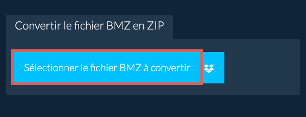Convertir le fichier BMZ en ZIP