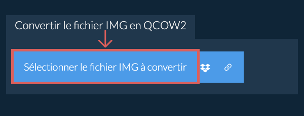 Convertir le fichier IMG en QCOW2