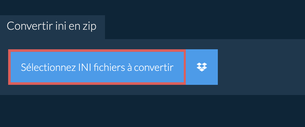 Convertir ini en zip