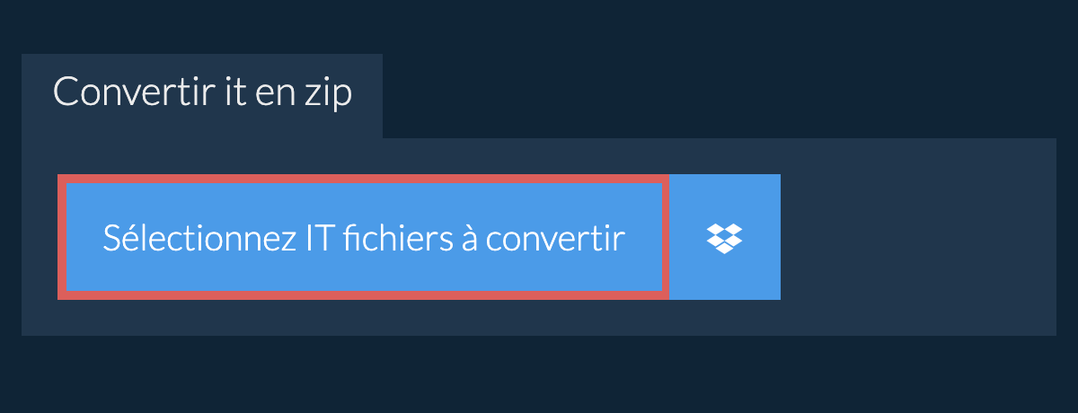 Convertir it en zip