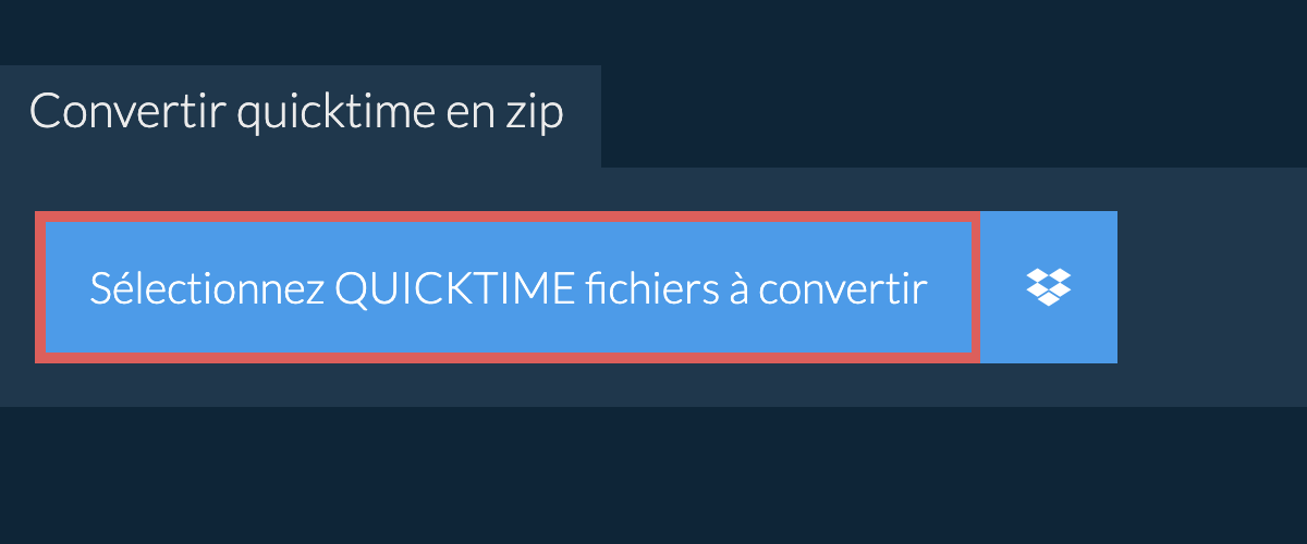 Convertir quicktime en zip