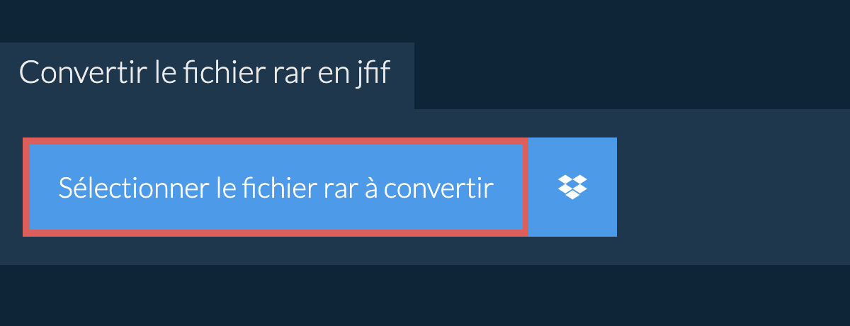 Convertir le fichier rar en jfif