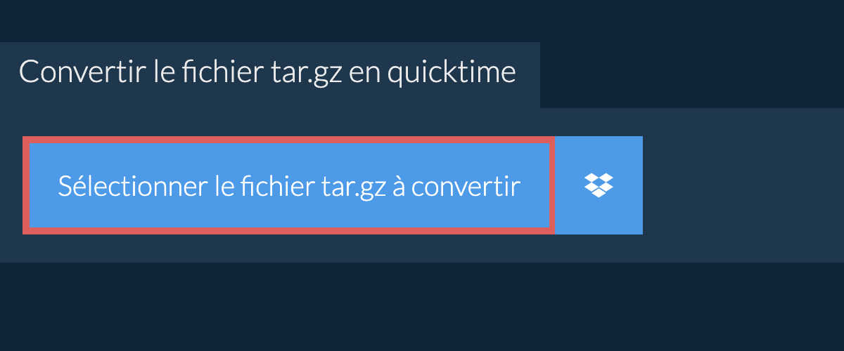 Convertir le fichier tar.gz en quicktime