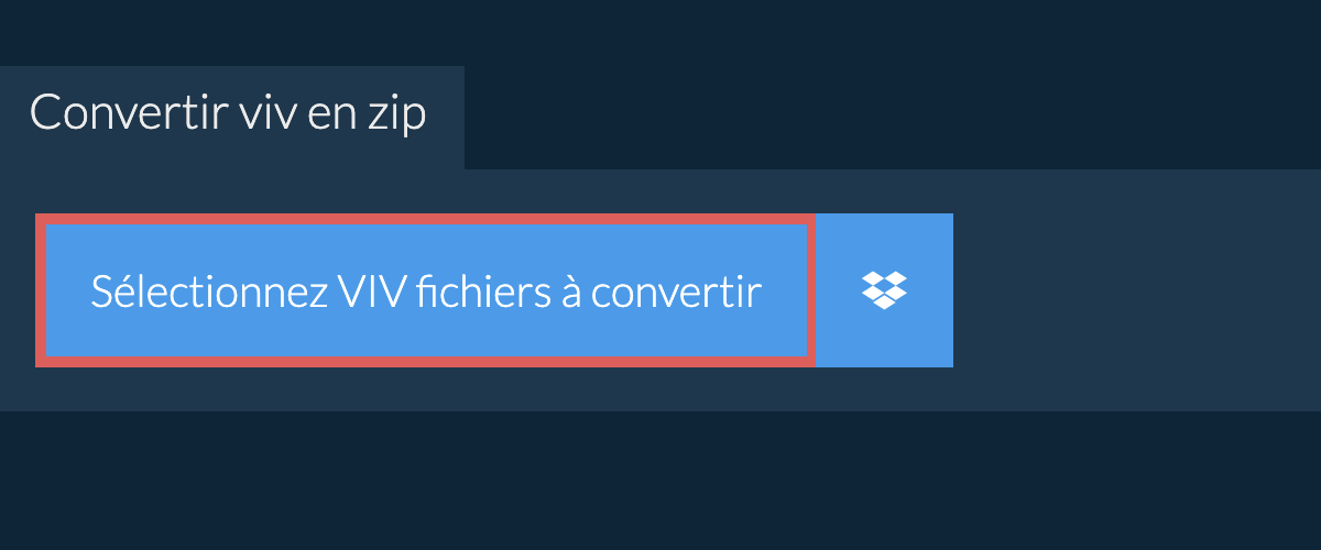 Convertir viv en zip