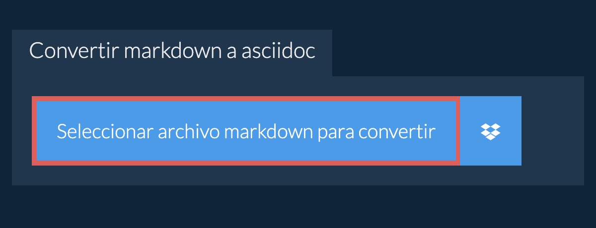 Convertir markdown a asciidoc