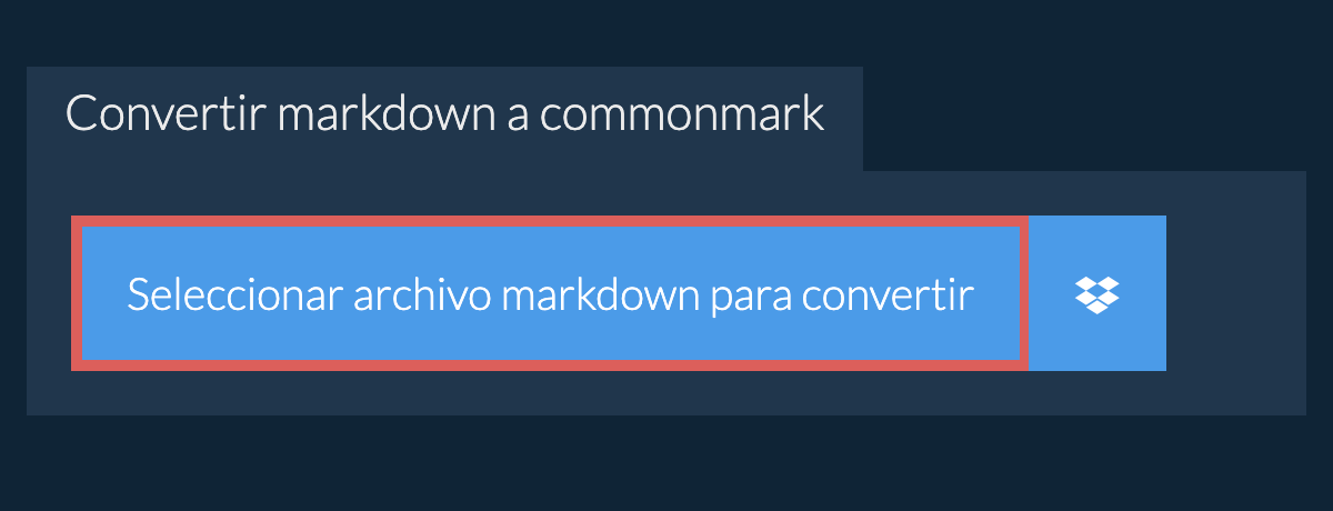 Convertir markdown a commonmark