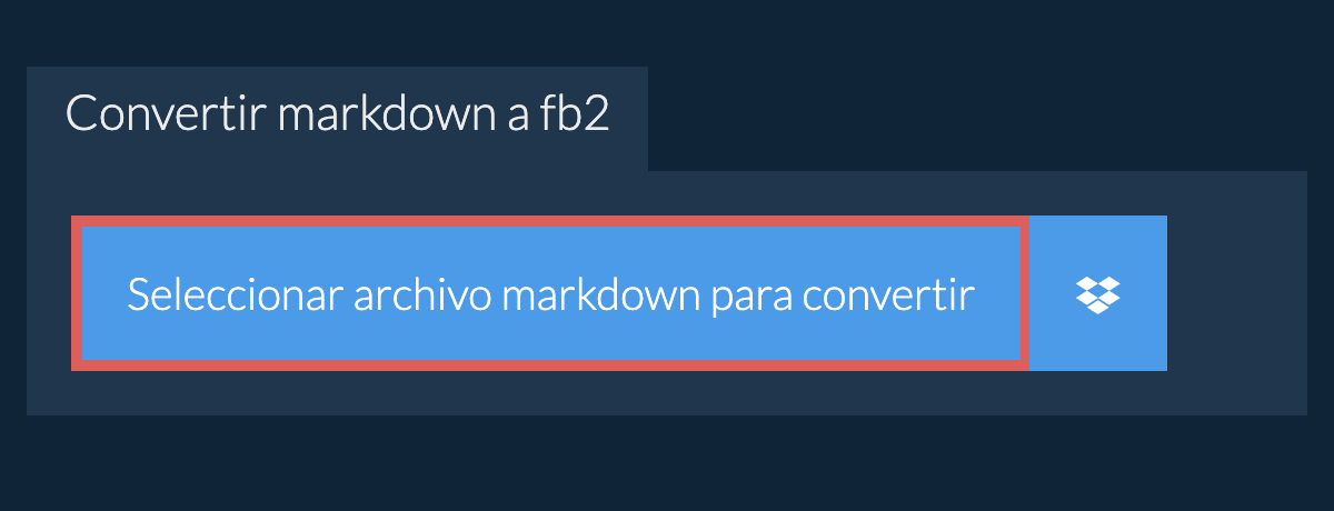Convertir markdown a fb2