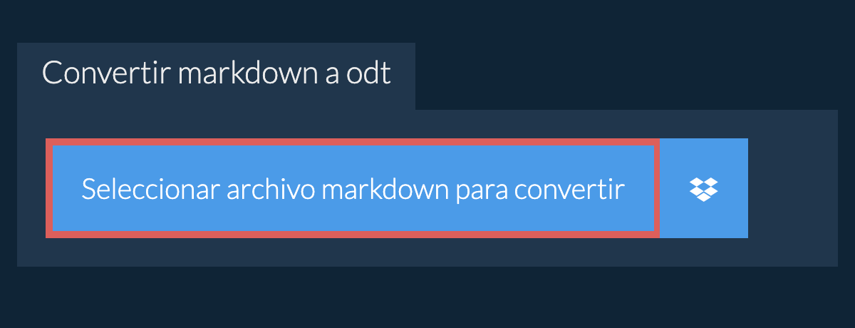 Convertir markdown a odt