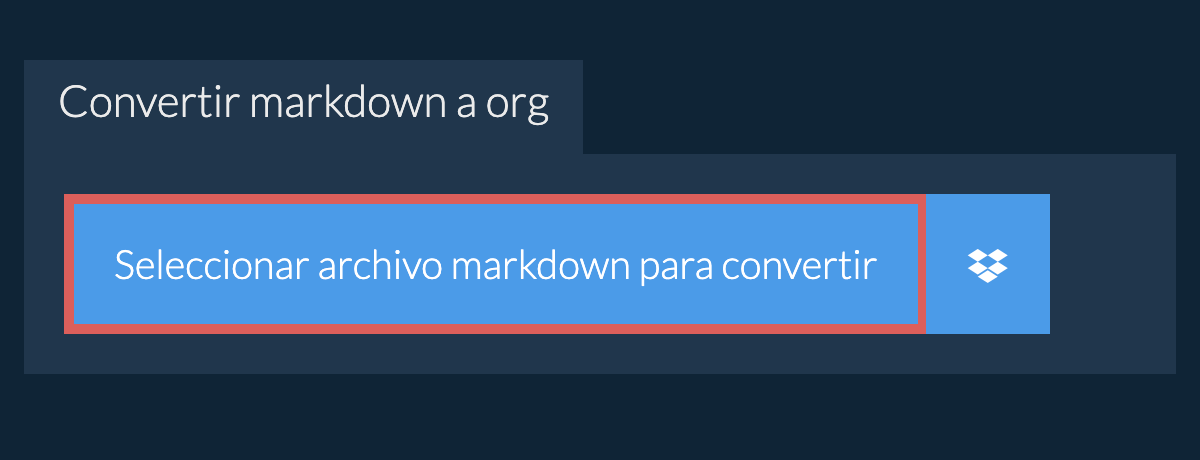 Convertir markdown a org