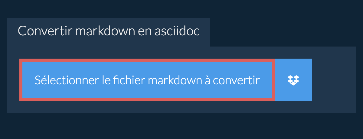 Convertir markdown en asciidoc