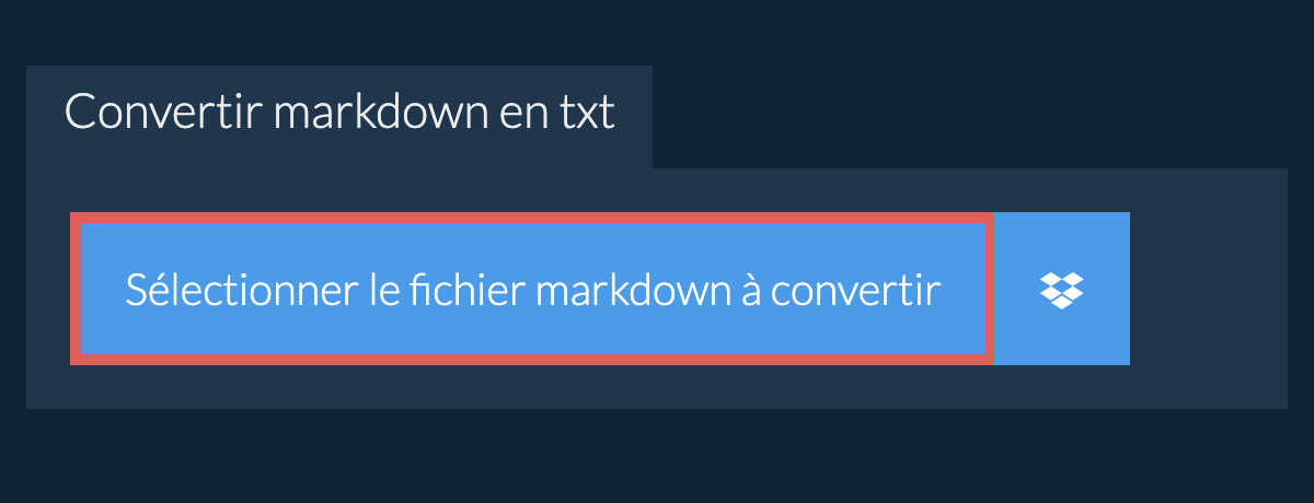 Convertir markdown en txt