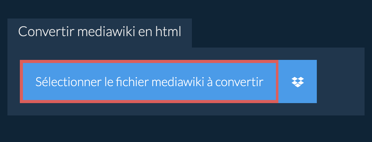 Convertir mediawiki en html