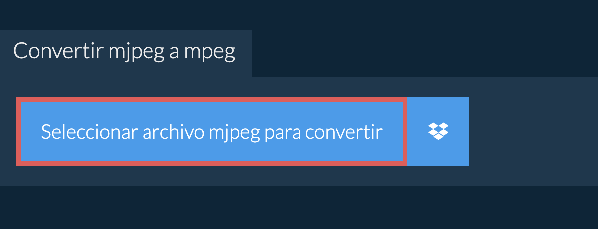 Convertir mjpeg a mpeg