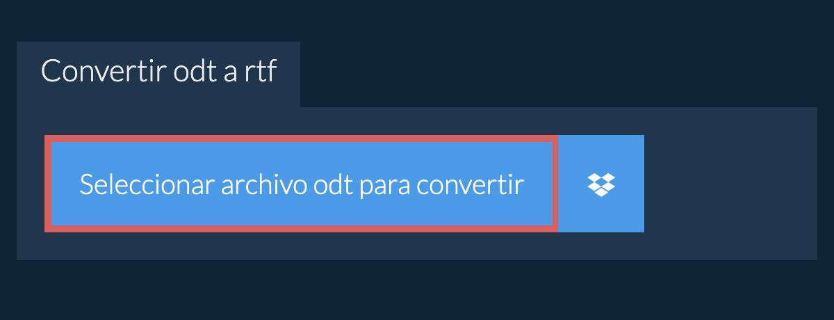 Convertir odt a rtf
