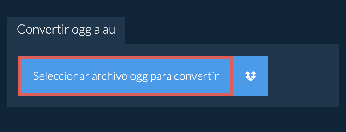 Convertir ogg a au