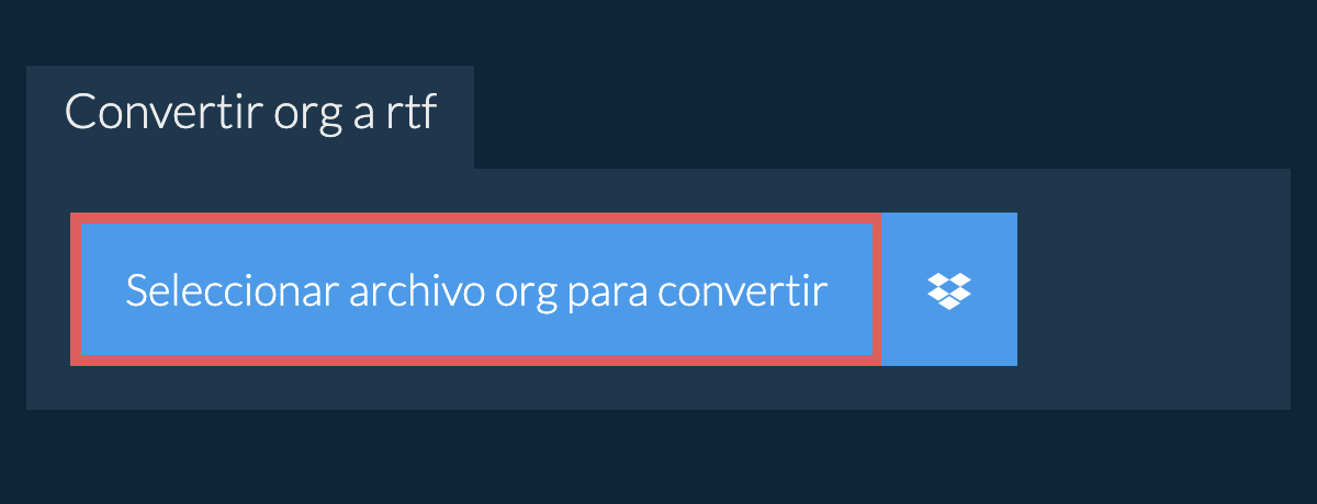Convertir org a rtf