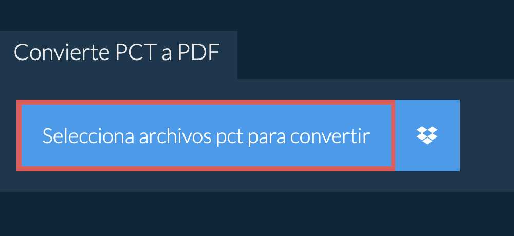 Convierte pct a pdf