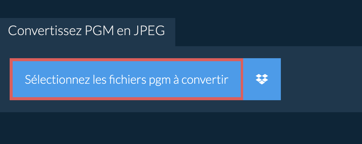 Convertissez pgm en jpeg