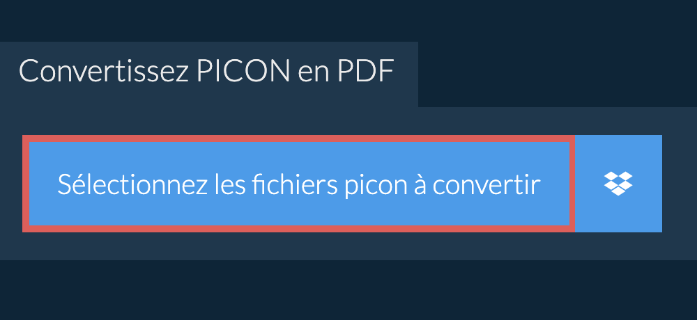 Convertissez picon en pdf