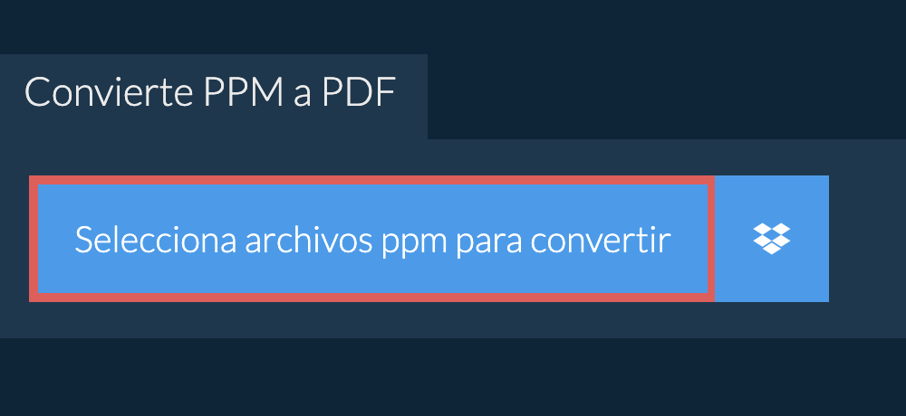 Convierte ppm a pdf