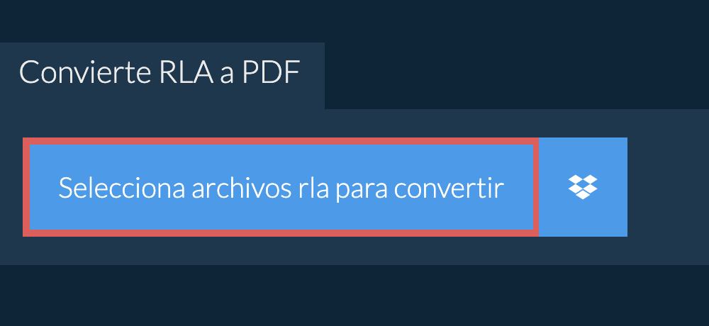 Convierte rla a pdf