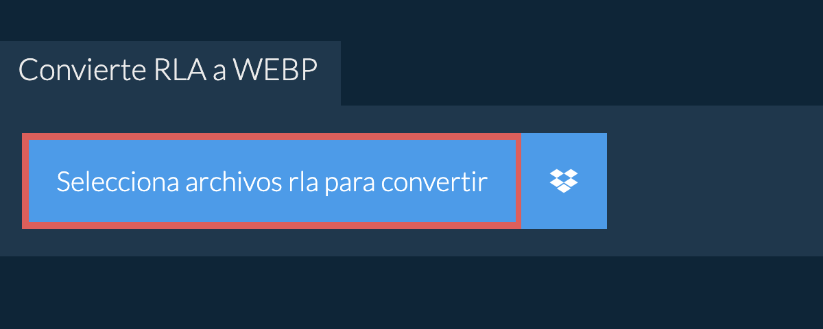 Convierte rla a webp