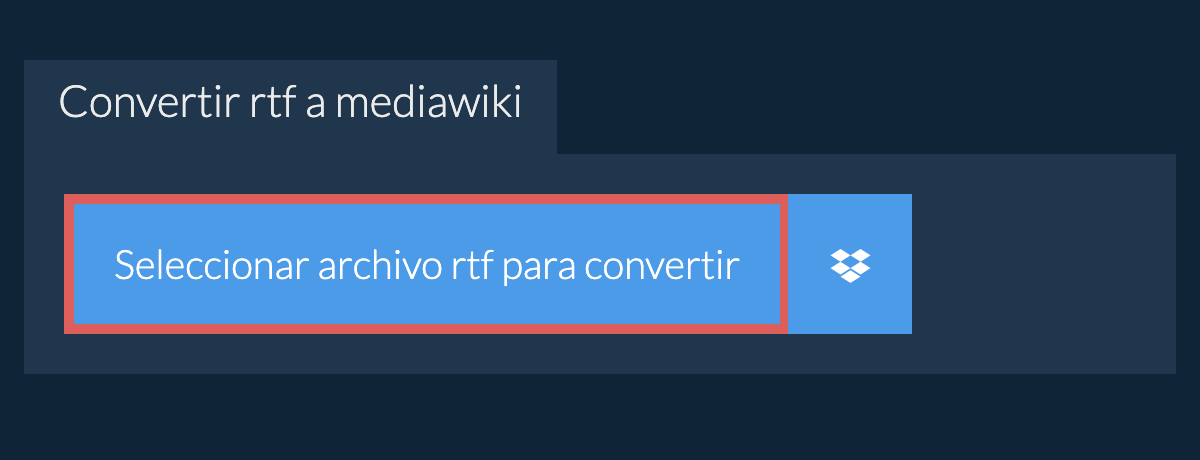 Convertir rtf a mediawiki