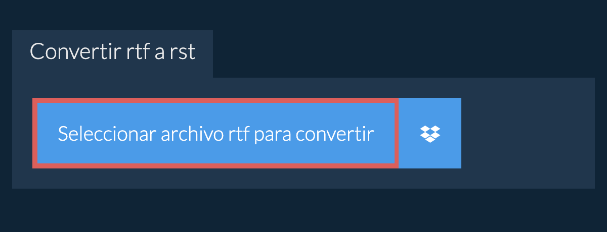 Convertir rtf a rst