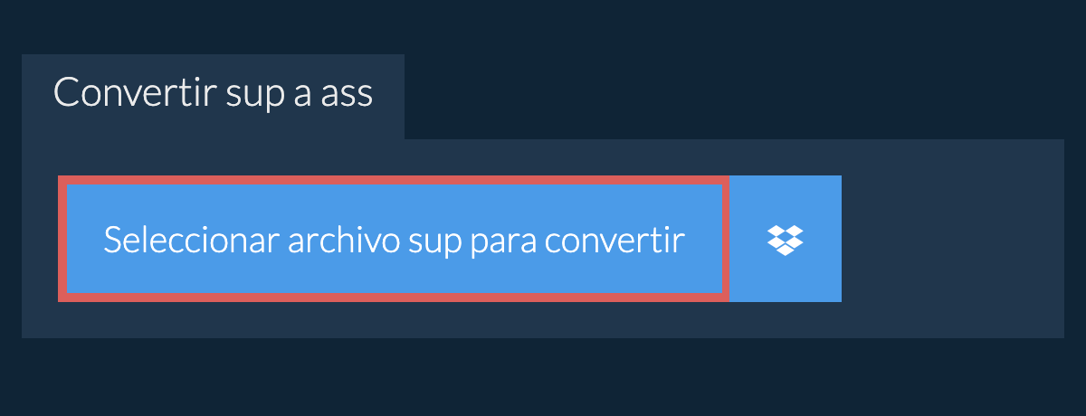 Convertir sup a ass