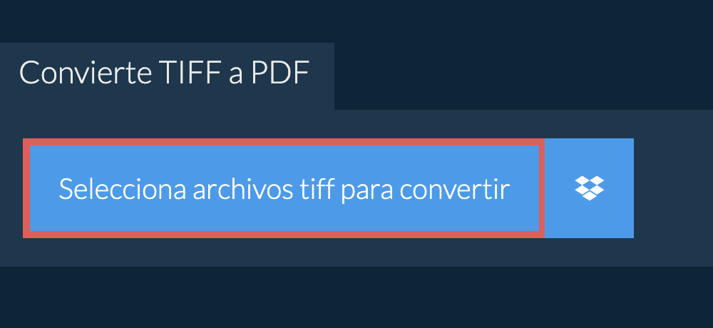 Convierte tiff a pdf