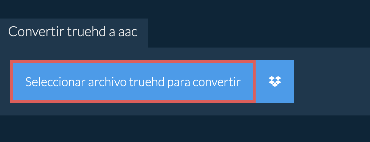 Convertir truehd a aac