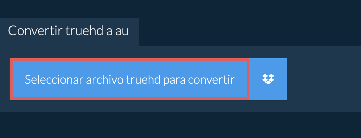 Convertir truehd a au