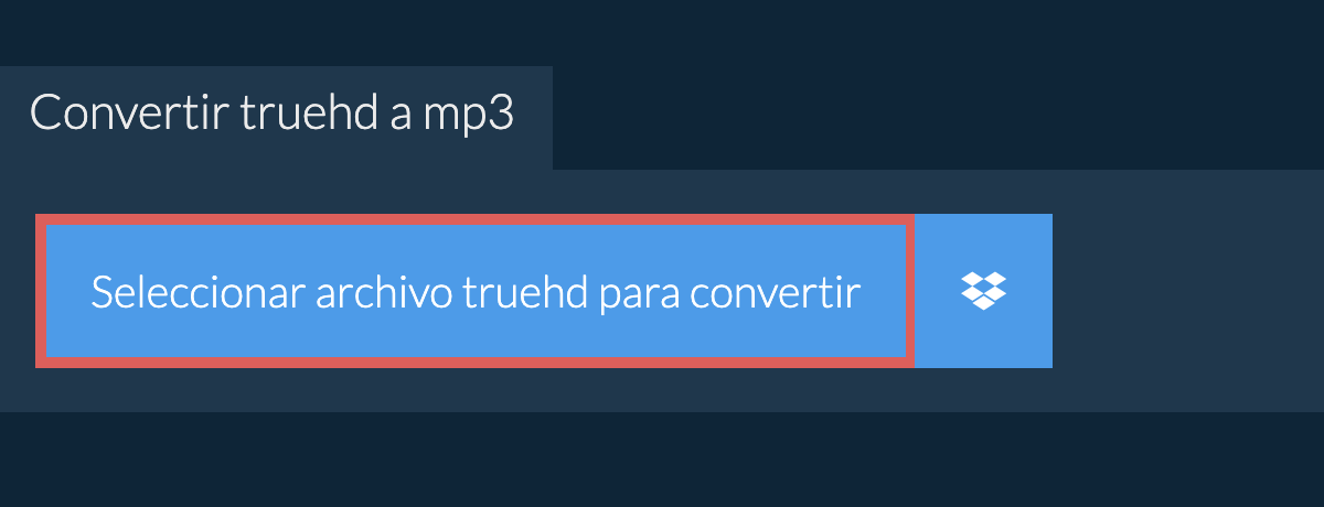 Convertir truehd a mp3