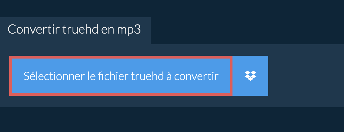 Convertir truehd en mp3