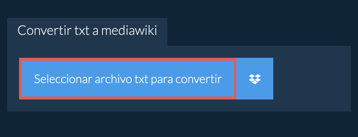 Convertir txt a mediawiki