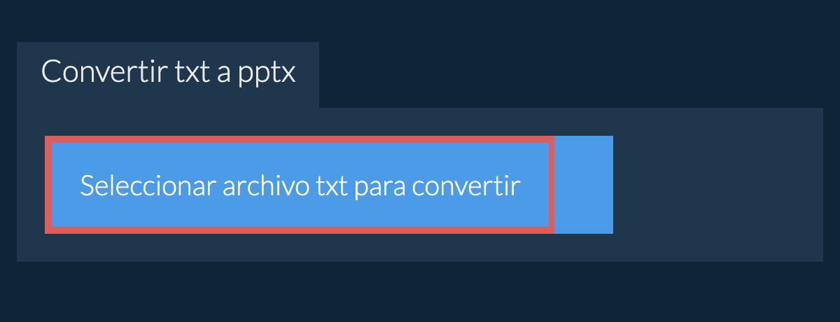 Convertir txt a pptx