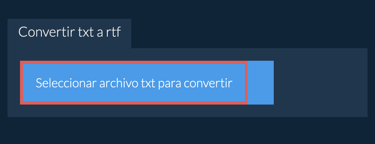 Convertir txt a rtf