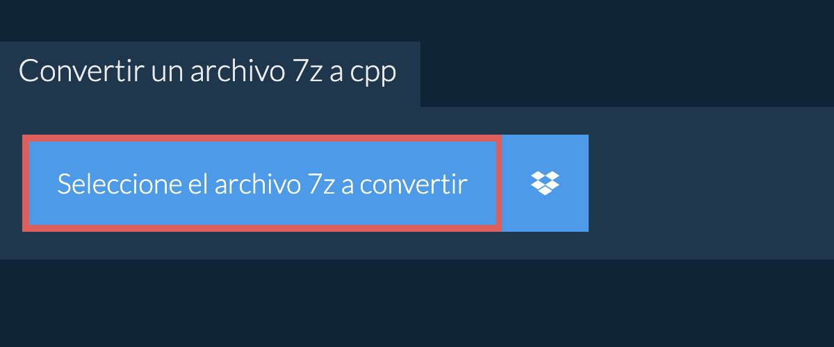 Convertir un archivo 7z a cpp
